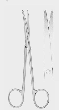 Ножиці МЕТЦЕНБАУМА-ФІНО (METZENBAUM fino), вигнуті, 14,5 см (cm)